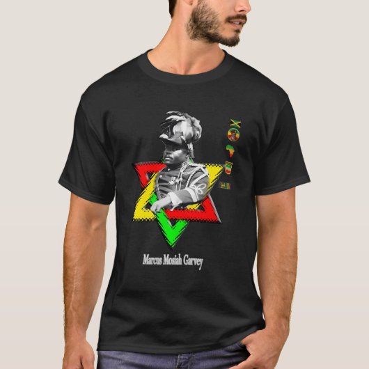 Marcus Mosiah Garvey - Jamaicaanse nationale held T-shirt (Voorkant)