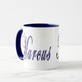 Marcus, naam, Logo, Blue Combo Coffee Mok. Mok (Voorkant links)