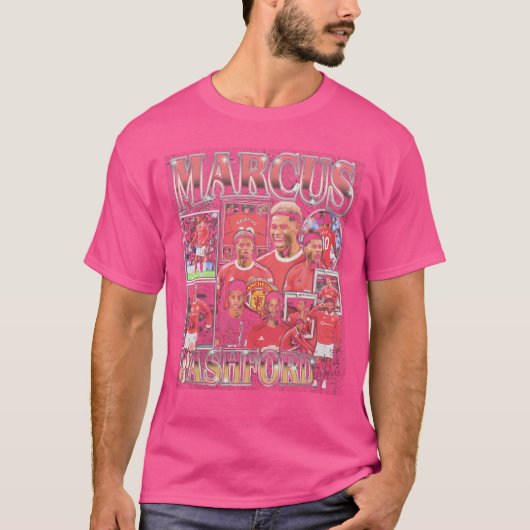 Marcus Rashford Retro Bootleg T-shirt (Voorkant)