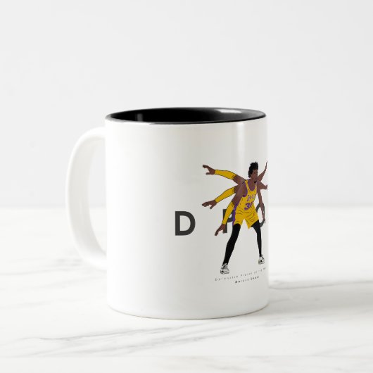 Marcus Smart DPOY | Los Angeles Lakers Tweekleurige Koffiemok (Voorkant links)