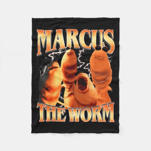 Marcus The Worm Bootleg Voor Mannen Vrouwen Meme F Fleece Deken (Voorkant)