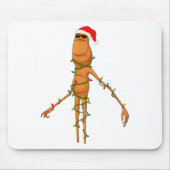 Marcus The Worm, Funny Christmas Lights  Muismat (Voorkant)