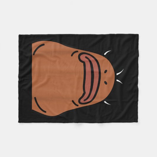 Marcus The Worm Halloween Costume Fleece Deken (Voorkant (Horizontaal))