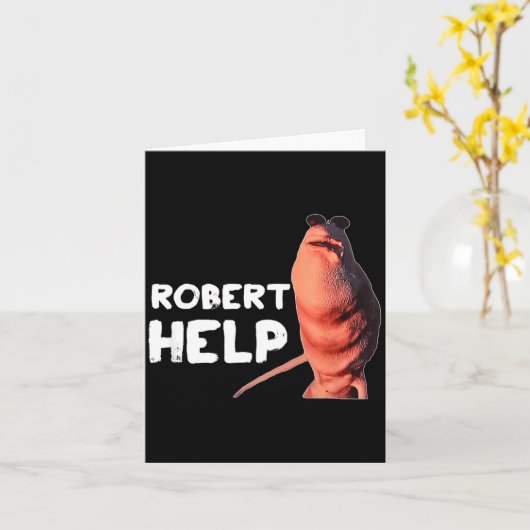 Marcus The Worm Meme Funny Graphics Vrchat Robert  Kaart (Gele Bloem)