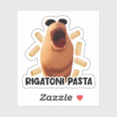 Marcus the Worm - Rigatoni Pasta Sticker (Vel)