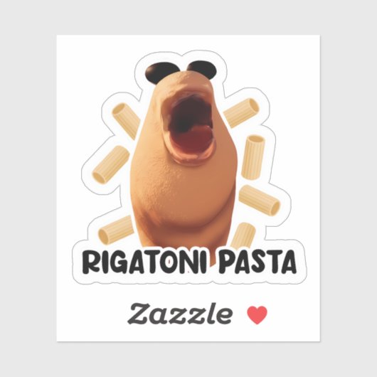 Marcus the Worm - Rigatoni Pasta Sticker (Vel)