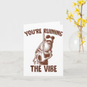 Marcus The Worm You're Ruining The Vibe Kaart (Gele Bloem)