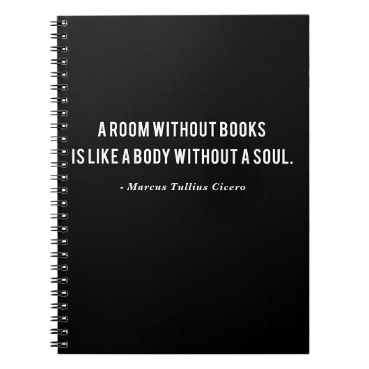 Marcus Tullius Cicero Boeken Citaat Notitieboek (Voorkant)