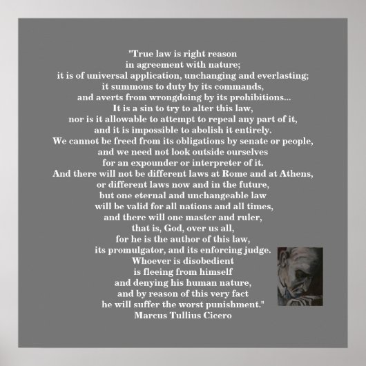 Marcus Tullius Cicero POSTER (Voorkant)