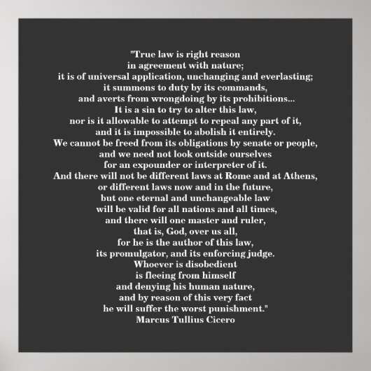 Marcus Tullius Cicero POSTER (Voorkant)