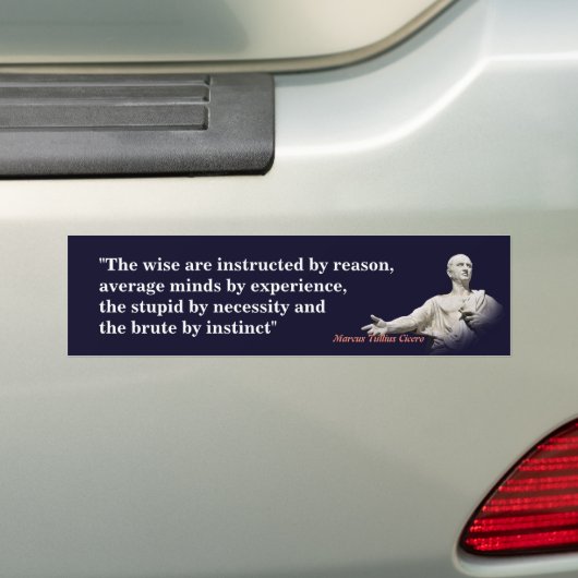 Marcus Tullius Cicero-prijsopgave om redenen Bumpersticker (Op auto)
