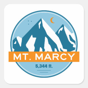 Marcy New York Stars Moon Vierkante Sticker