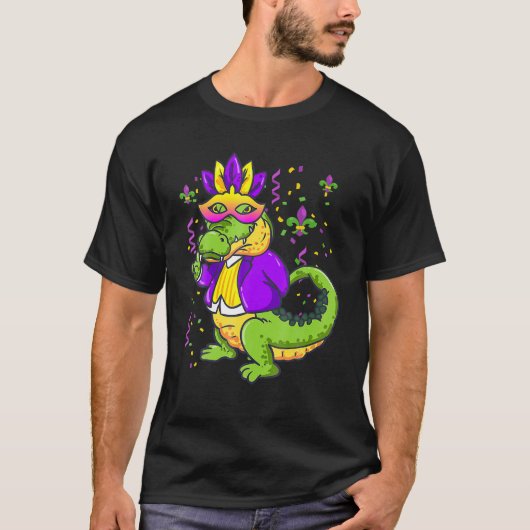 Mardi Afstudeerder Alligators 3 Alligators Funny M T-shirt (Voorkant)