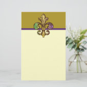 Mardi Fleur de Gras Briefpapier (Staand voorkant)