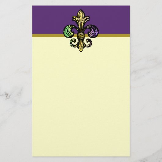 Mardi Fleur de Gras Briefpapier (Voorkant)