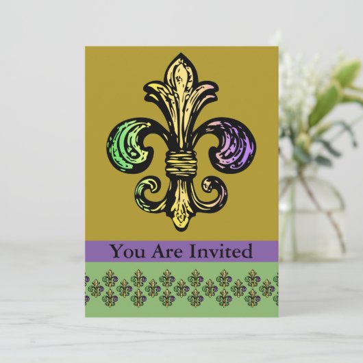 Mardi Fleur de Gras Kaart (Staand voorkant)