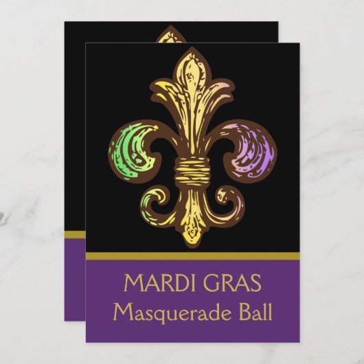 Mardi Fleur de Gras Kaart (Voorkant / Achterkant)