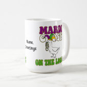 Mardi Goose On The Loose Funny Fat Tuesday Design Koffiemok (Voorkant rechts)