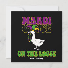 Mardi Goose Op Vrije Voeten Grappig Vet Dinsdag De Kaart