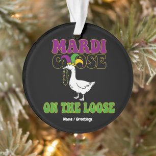Mardi Goose Op Vrije Voeten Grappig Vet Dinsdag De Ornament