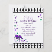 Mardi Gra Theme Birthday Kaart (Voorkant)