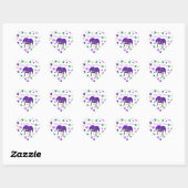 Mardi Gra Theme Save The Date Stickers (Vel)