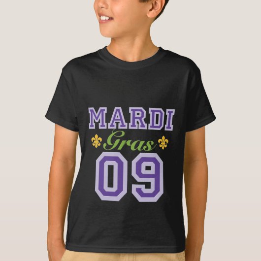Mardi Gras 09 Kinder Donker T shirt (Voorkant)