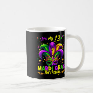 Mardi Gras 13e Verjaardag Vet Dinsdag 13 jaar Koffiemok