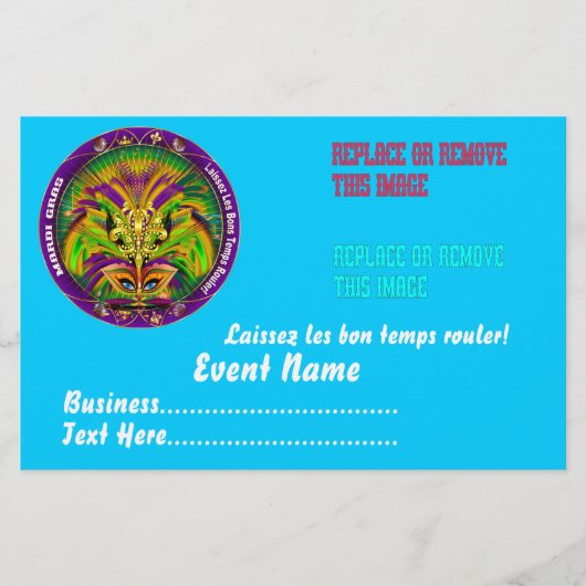 Mardi Gras 14 x 21,5 cm Flyer (Voorkant)
