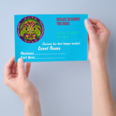 Mardi Gras 14 x 21,5 cm Flyer (Hand)