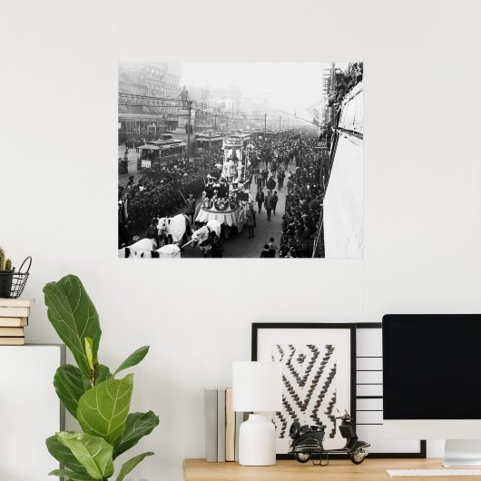 Mardi Gras, 1900 Poster (Thuiskantoor)