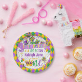 Mardi Gras 1st Birthday (King Cake & Fun) Papieren Bordje (Feest)