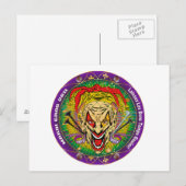 Mardi Gras 2011 Joker-V-3 Briefkaart (Voorkant / Achterkant)