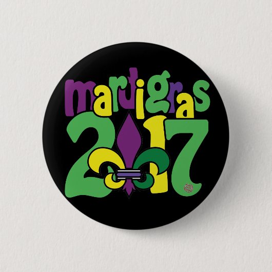 Mardi Gras 2017 Button (Voorkant)