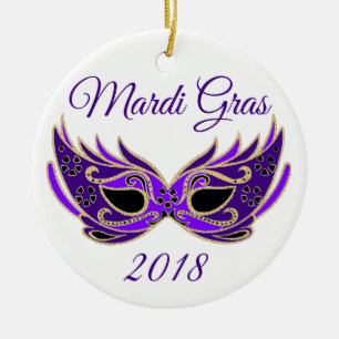Mardi Gras 2018 Masker Keramisch Ornament