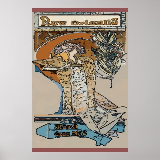 Mardi Gras 2018 Poster (Voorkant)