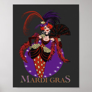 Mardi Gras 2021  dame New Orleans Poster