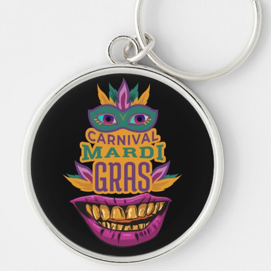 Mardi Gras 2022 - Carnaval in New Orleans Sleutelhanger (Voorkant)