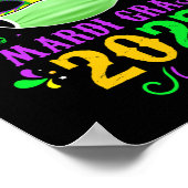 Mardi Gras 2022 Quarantine Festival with Face Mask Poster (Hoek)