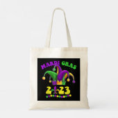 Mardi Gras 2023 Jester Outfit New Orleans Carnaval Tote Bag (Achterkant)