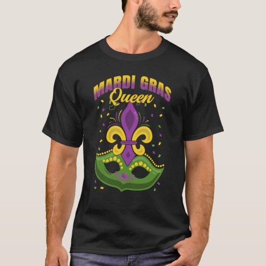 Mardi Gras 2023 Mardi Gras Queen Couples Matching  T-shirt (Voorkant)