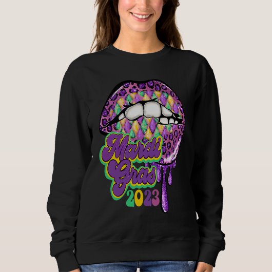 Mardi Gras 2023 Womens druppelaar Trui (Voorkant)