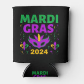 Mardi Gras 2024 gepersonaliseerd Blikjeskoeler (Voorkant)
