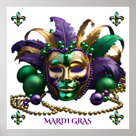 Mardi Gras 2024 Poster (Voorkant)