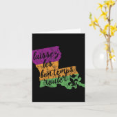 Mardi Gras 2025 Laissez Les Bon Temps Rouler New O Kaart (Gele Bloem)