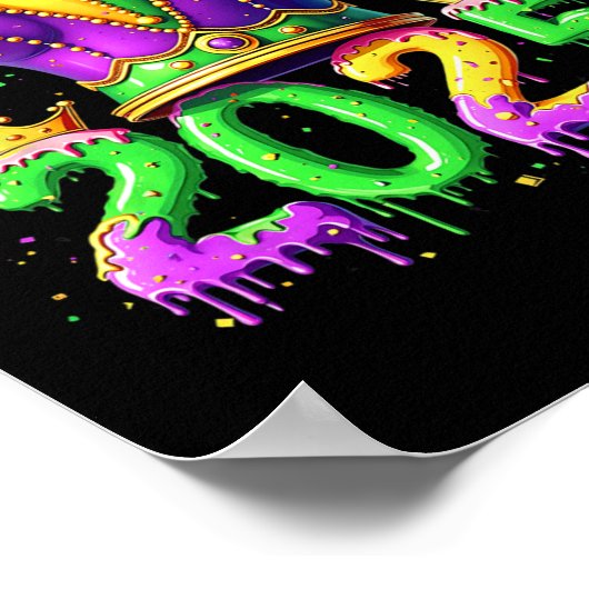 Mardi Gras 2025 Outfits voor mannen Vrouwen 1 Poster (Hoek)