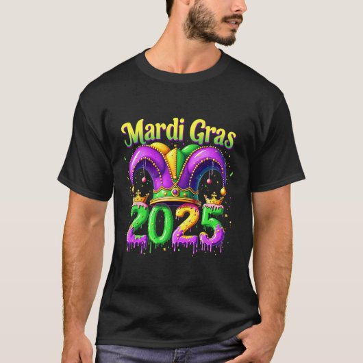 Mardi Gras 2025 Outfits voor mannen Vrouwen 1 T-shirt (Voorkant)