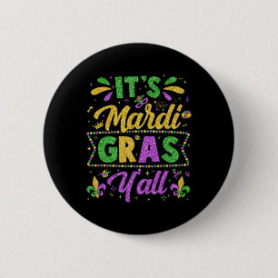 Mardi Gras 2025 Shirten Mannen Vrouwen Kinderen He Ronde Button 5,7 Cm