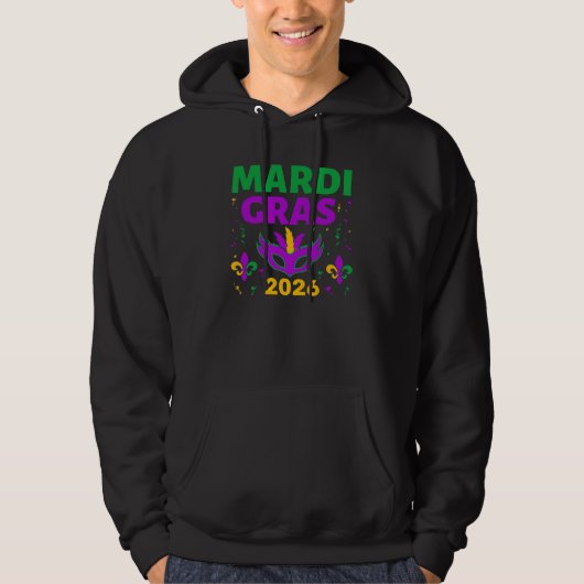 Mardi Gras 2026 Persoonlijk Hoodie (Voorkant)