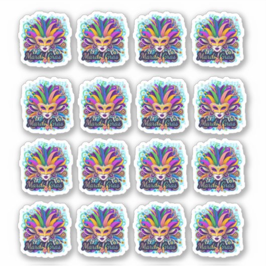 Mardi Gras '24 stickers (Voorkant)